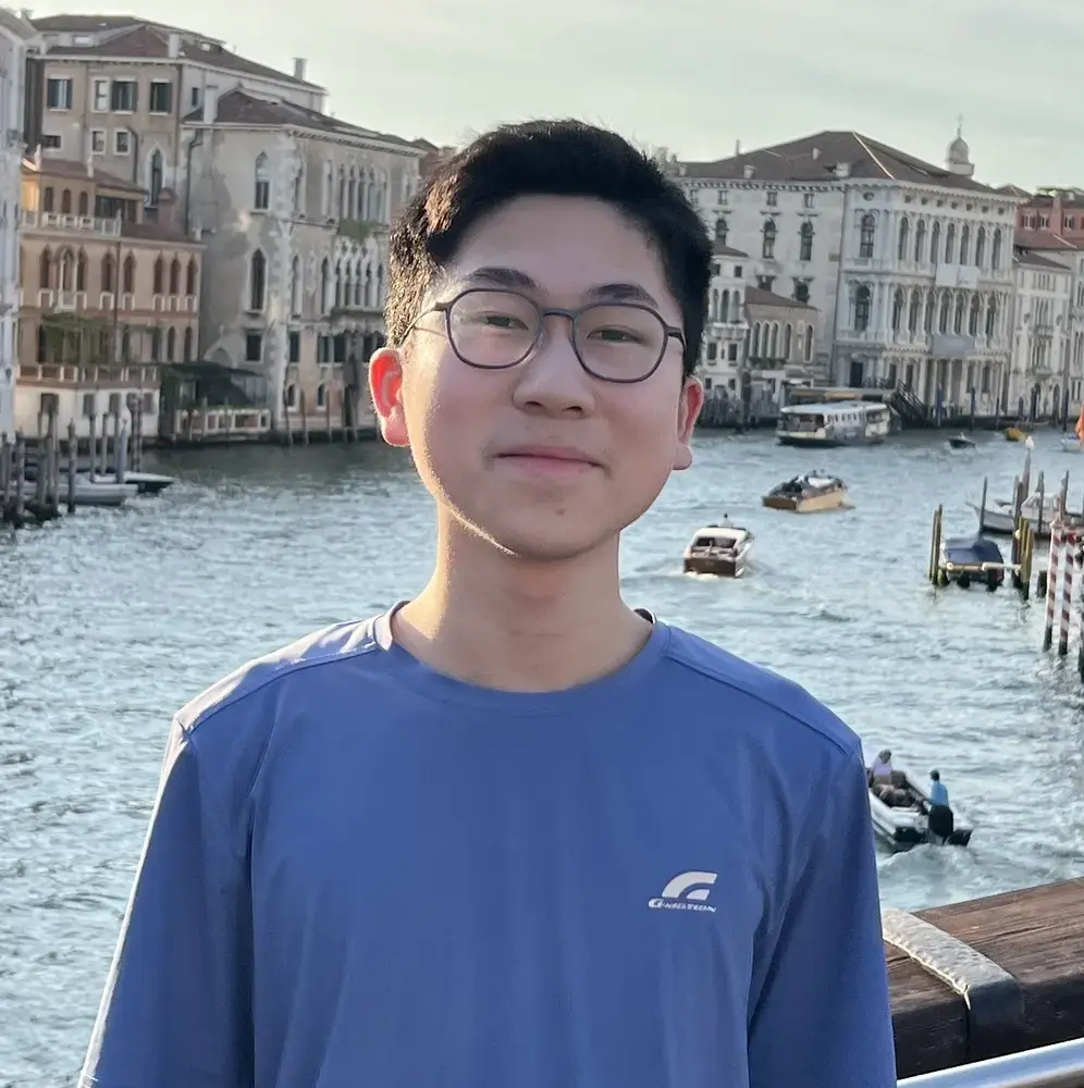 Portrait of Tom Lam beside the Grand Canal in Venice